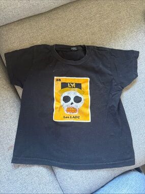 LAFC ETSY BOUTIQUE Black Kids' Graphic Skull Tee